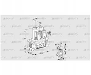 VCS780F05NNQR3E/P2PP/PPPP (88207821) Сдвоенный газовый клапан Kromschroder