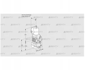 VAD3T-/50N/NKGL-50A (88029804) Газовый клапан с регулятором давления Kromschroder