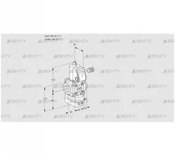 VAG125R/NWAN (88006817) Газовый клапан с регулятором соотношения Kromschroder