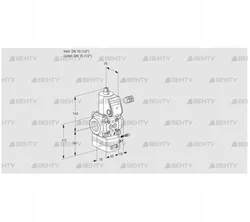 VAG115R/NWBE (88030746) Газовый клапан с регулятором соотношения Kromschroder