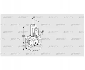 VAS780F05NWSR3B/PP/PP (88203052) Газовый клапан Kromschroder