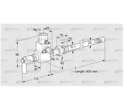 ZMI 25B800R (84234080) Пилотная горелка Kromschroder