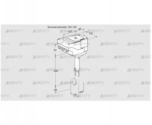 IBH100Z01A/20-30W3T (88301490) Дроссельная заслонка Kromschroder