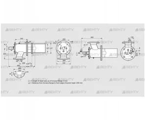 ZIC 200HBL-0/235-(23)D (84277516) Газовая горелка Kromschroder