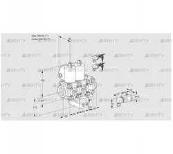 VCG2E25R/25R05NGEVWL6/PP3-/2--3 (88102974) Клапан с регулятором соотношения Kromschroder