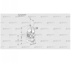 VAG1-/25R/NWAN (88007675) Газовый клапан с регулятором соотношения Kromschroder