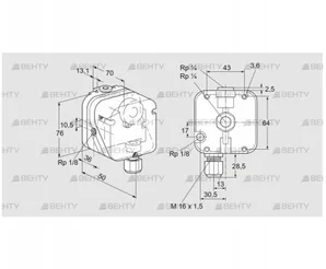 DG 400UG-4 (84447597) Датчик-реле давления газа Kromschroder