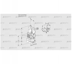 VAD1-/15R/NW-100B (88016982) Газовый клапан с регулятором давления Kromschroder