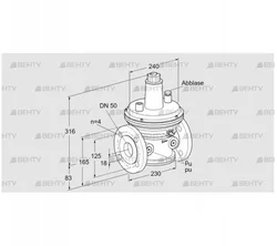 VAR 50F05-2 (86054041) Стабилизатор давления Kromschroder