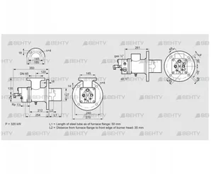 BIO 125KBL-50/35-(21)E (84023110) Газовая горелка Kromschroder