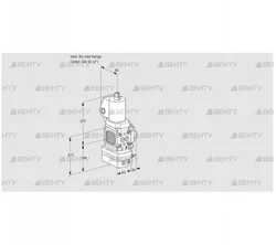 VAH3T-/50N/NQSLAA (88031267) Клапан с регулятором расхода Kromschroder