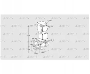 VK 200F10W6HA93S2 (85311410) Газовый клапан с приводом Kromschroder