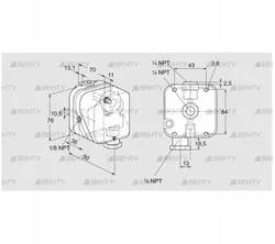 DG 10HT-21N (84447910) Датчик-реле давления газа Kromschroder