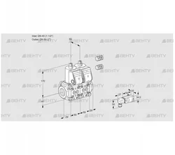 VCS2E40R/50R05NNKR3/2-PP/PPPP (88106873) Сдвоенный газовый клапан Kromschroder