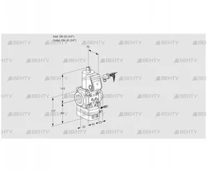 VAG120R/NWAE (88012635) Газовый клапан с регулятором соотношения Kromschroder