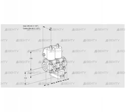 VCG2T40N/40N05NGAQL/PPPP/PPPP (88101009) Клапан с регулятором соотношения Kromschroder