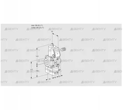 VAV125R/NQAK (88006608) Газовый клапан с регулятором соотношения Kromschroder
