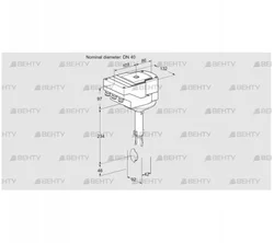 IBH40Z01A/40A2D (88301312) Дроссельная заслонка Kromschroder