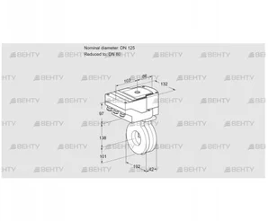 IBG125/80Z05/40A2AR10 (88302470) Дроссельная заслонка Kromschroder