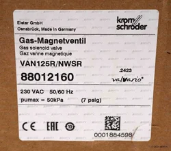 Газовый электромагнитный клапан Kromschroder VAN125R/NWSR