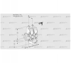 VCG2E40R/40R05NGEWR3/PPPP/PPPP (88103964) Клапан с регулятором соотношения Kromschroder