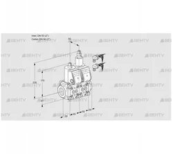 VCS2E50R/50R05NLWR6/PPPP/PPPP (88106687) Сдвоенный газовый клапан Kromschroder