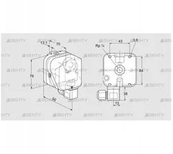 DG 400B-6 (84447593) Датчик-реле давления газа Kromschroder