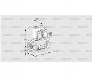 VCS780F05NNKGR3E/PPPP/PPEP (88207912) Сдвоенный газовый клапан Kromschroder