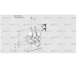 VCH1E20R/20R05NHEWR6/MMPP/PPPP (88102867) Клапан с регулятором расхода Kromschroder