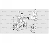 VCS780F05NLWRE/P2PP/PPZ- (88204620) Сдвоенный газовый клапан Kromschroder