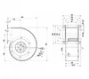 Центробежный вентилятор ebmpapst G4D180FF2001