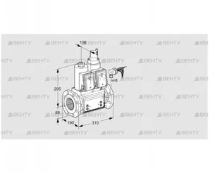 VCS780F05NLWRB/PPPP/PPPP (88203149) Сдвоенный газовый клапан Kromschroder