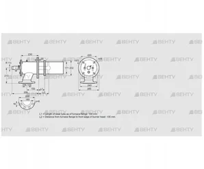 ZIC 165RB-100/135-(17)D (84246526) Газовая горелка Kromschroder