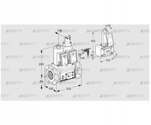 VCS780F05NLWRE/PPPP/PPZ- (88204608) Сдвоенный газовый клапан Kromschroder