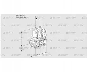 VCS2T50N/50N05NNQGR/PPPP/PPPP (88105569) Сдвоенный газовый клапан Kromschroder