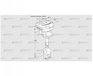 IBHR65Z01A/40A2D (88302740) Дроссельная заслонка Kromschroder