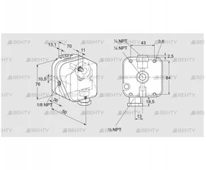 DG 10NT-22N (84447962) Датчик-реле давления газа Kromschroder