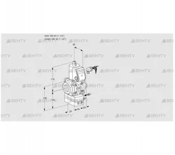 VAH240R/NWAE (88020582) Клапан с регулятором расхода Kromschroder