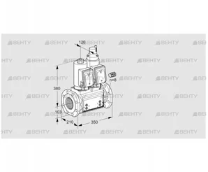 VCS8100F05NLQSR3B/PPPP/PPPP (88206996) Сдвоенный газовый клапан Kromschroder