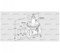 VAR 50F05-2Z (86054045) Стабилизатор давления Kromschroder