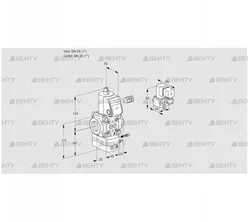 VAG125R/NWAE (88031458) Газовый клапан с регулятором соотношения Kromschroder