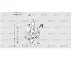 VCD1E15R/15R05D-50LVWR/PPPP/PPPP (88107385) Регулятор давления Kromschroder