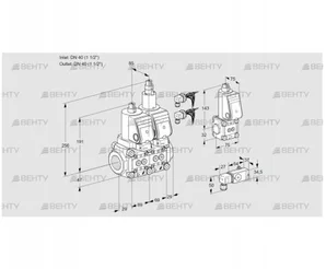 VCS2E40R/40R05NLWSR8/-3PP/PPBS (88107129) Сдвоенный газовый клапан Kromschroder