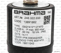 Газовый электромагнитный клапан Brahma E6G*A10*1/2*AFD 13691662