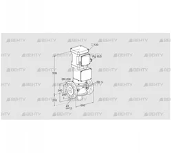 VK 200F10T5HA93S (85311420) Газовый клапан с приводом Kromschroder