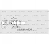 BIC 80HLR-400/435-(56)D (84199254) Газовая горелка Kromschroder