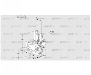 VAH3E50F/50R05HEVWR/PP/PP (88106293) Клапан с регулятором расхода Kromschroder