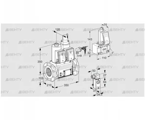 VCS8100F05NLWRE/PPZ-/P3PP (88204438) Сдвоенный газовый клапан Kromschroder