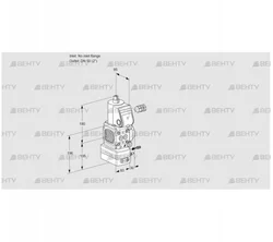 VAG3-/50R/NPAK (88027529) Газовый клапан с регулятором соотношения Kromschroder