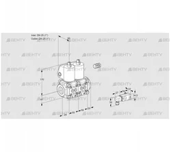 VCS2E25R/25R05NNWL/PP4-/3-PP (88106905) Сдвоенный газовый клапан Kromschroder